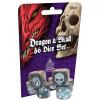 Dragon & Skull D6 Dice Pack - Silver