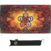 Enhance TCG Playmat with Stitched Edges and Drawstring Pouch (Flames)