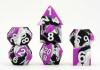 16mm Pride Sharp Edge Silicone Rubber Poly Dice Set - Asexual: Gaymers Pride: FanRoll