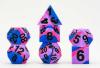 16mm Pride Sharp Edge Silicone Rubber Poly Dice Set - Bisexual: Gaymers Pride: FanRoll