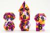 16mm Pride Sharp Edge Silicone Rubber Poly Dice Set - Lesbian: Gaymers Pride: FanRoll
