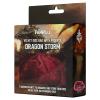 Velvet Compartment Dice Bag- Red Dragon Scales: Dragon Storm: FanRoll