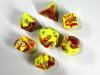 Toxic Ooze Dice Yellow/Red Bag of 7, 1 Each Type    POLY SET
