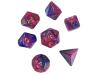 Toxic Acid Dice Purple/Blue Bag of 7, 1 Each Type    POLY SET