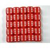 Spot Dice Opaque Red Bag of 50 16mm D6