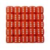Spot Dice Opaque Orange Bag of 50 16mm D6