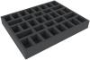 FS045A089 45 mm foam tray for miniatures in 1:56 scale (28 mm) - 30 compartments