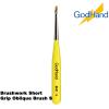 GodHand Brushwork Short Grip Oblique Brush S Made In Japan # GH-EBRSYP-NS