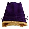 Fanroll - Small Velvet Dice Bag - Purple with Gold Satin
