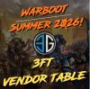 3FT TABLE - WARBOOT SUNDAY 21st JUNE 2026