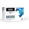 Lqx Pro Acrylic Ink Aqua Colors Set 6x30ml