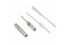 nozzle cleaning set contains nozzle cleaning needle and 2 brushesfor nozzle cleaning for sizes from 0.2mm to 1.2mm