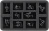 HS050A041 Feldherr foam tray for Necrons - 10 compartments