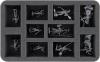 HS050A074 Feldherr foam tray for Hedonites of Slaanesh - 10 compartments