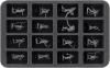 HS035A040 Feldherr foam tray for Soulblight Gravelords - 16 compartments