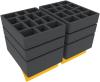 Feldherr foam set for Citadel Crusade Figure Case - 56 Miniatures + 2 Pick and Pluck trays for tanks/monsters
