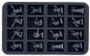 HS035A056 Feldherr foam tray for Necromunda - 16 compartments