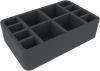 HSMFAA070BO 70 mm Half-Size foam tray with 12 compartments