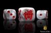 Crisis Robot White Dice Set (Round) - Baron of Dice