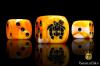 Crisis Robot Ochre Dice Set (Round) - Baron of Dice