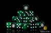 Tainted Knights Green and Black Dice Set (Round) - Baron of Dice
