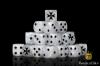 Knights Templar White Dice Set (Round) - Baron of Dice