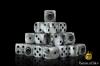 Howling Wolf Grey Shadow Dice Set (Round) - Baron of Dice