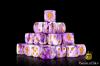 Sisters of Battle, Fleur De Lis Purple Dice Set (Round) - Baron of Dice