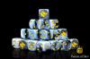 Snow Direwolf Dice Set (Round) - Baron of Dice