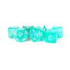 Fanroll - 16mm Acrylic Polyhedral Dice Set: Stardust Turquoise