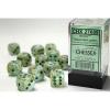 Chessex - Marble 16mm D6 Dice Block - Green w/ Dark Green