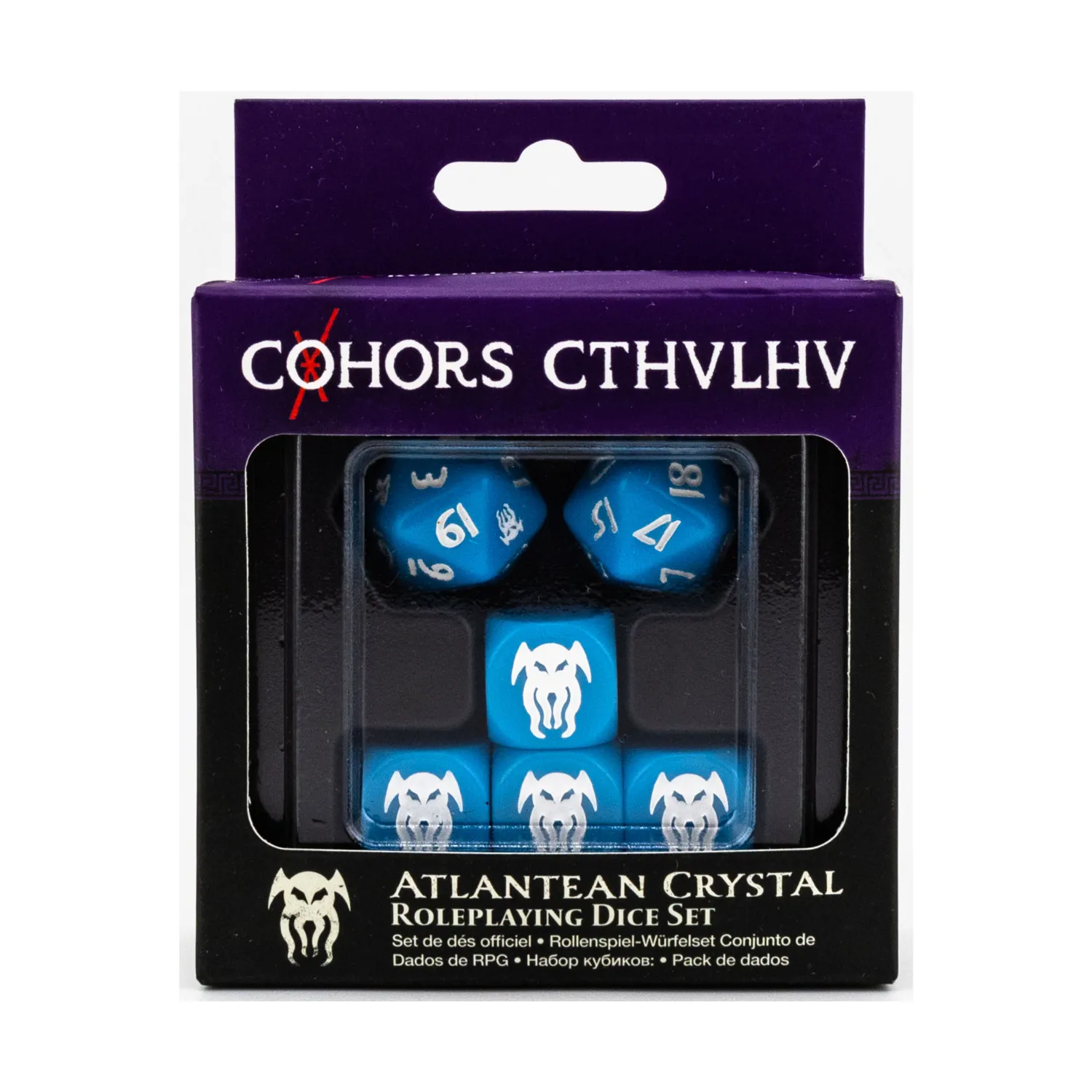 Cohors Cthulhu RPG Atlantean Crystal Dice Pack