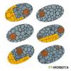 Town Streets 90x52mm Oval Base Toppers
