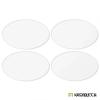 Clear Acrylic Bases: Oval 120x92mm (5)