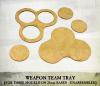 Weapon Team Tray (for three models on 25mm round bases) 5x