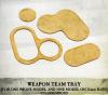 Weapon Team Tray (for one prone model and one model on 25mm round base) 5x