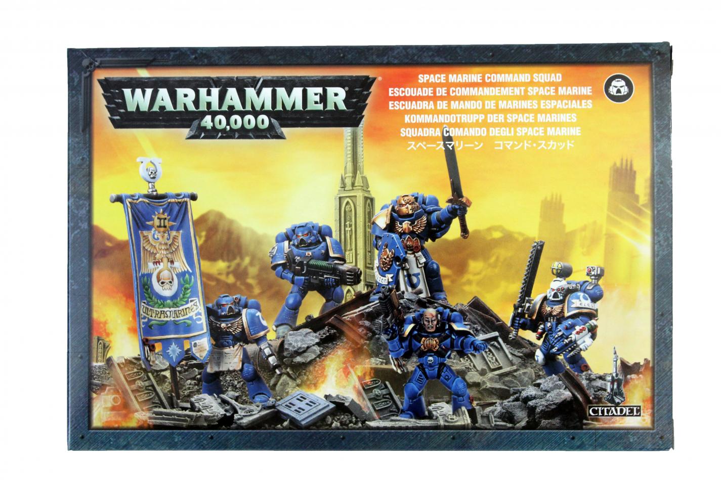 Space marine 2 купить. Warhammer 40000 Space Marine Command Squad. Space Marine Command Squad. Warhammer 40000 Squad Command. Warhammer 40000 Space Marine Command Squad битсы.