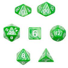 Bag of 7 Assorted Dice (Green Gem)