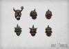 Fallen Legionnaire heads (10)