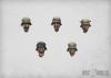 German WW2 style heads in helmets