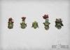 Feral Orc Boys heads (10) 2