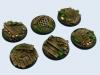 Wood Bases, WRound 40mm (2)