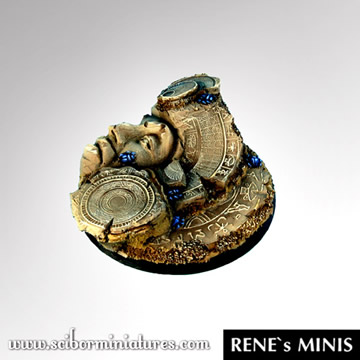 Egyptian Ruins 60 mm Round Base