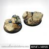 Egyptian Ruins 40mm Round Edge Bases #2 (2)