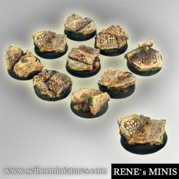 Celtic Ruins 25mm Round Bases #1