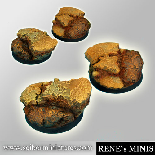 Royal Lions Ruins Round Bases 40mm #2