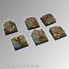 Rocky 25 mm square Bases (5)