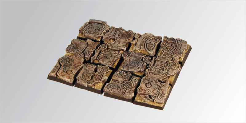 Ruins 20mm square Bases (5)