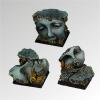 Ancient Ruins 25 mm square Bases (3)