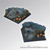 Chaos Ground Square Bases 40mm set (2)